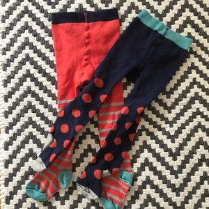 Set of 2 Mini Boden Knit Leggings Sz 1.5-2 yrs